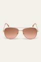 Okulary przeciwsłoneczne damskie aviator brzoskwiniowy