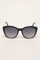 Okulary przeciwsłoneczne damskie typu kocie oczy czarne czarny