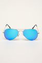 Okulary przeciwsłoneczne męskie aviator niebieskie jasny niebieski