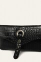 Pasek z saszetką z motywem skóry krokodyla czarny czarny RS20.PAD506