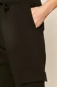czarny Spodnie dresowe damskie z kieszeniami czarne