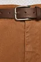 brązowy Spodnie męskie slim fit brązowe