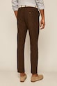 Odzież Spodnie męskie lniane brązowe RS20.SPM062 brązowy