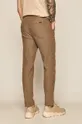 Spodnie męskie lniane brązowe 50 % Bawełna, 50 % Len