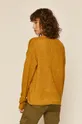 Sweter damski ze spiczastym dekoltem żółty 85 % Akryl, 15 % Poliester