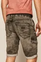 Szorty męskie jeansowe szare 2 % Elastan, 98 % Bawełna