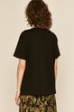 T-shirt damski bawełniany czarny 100 % Bawełna