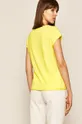 T-shirt damski gładki żółty 100 % Bawełna