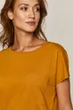 żółty T-shirt damski z bawełny organicznej żółty