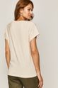 T-shirt damski z bawełny organicznej beżowy 100 % Bawełna organiczna