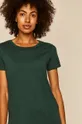 zielony T-shirt damski z bawełny organicznej zielony