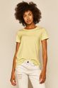 żółto - zielony T-shirt damski z bawełny organicznej zielony Damski