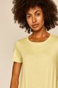 żółto - zielony T-shirt damski z bawełny organicznej zielony