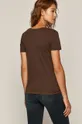 T-shirt damski z bawełny organicznej brązowy <p>100 % Bawełna organiczna</p>