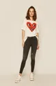 T-shirt damski Keith Haring kremowy beżowy