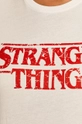 T-shirt damski z nadrukiem Stranger Things biały