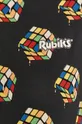 T-shirt damski z nadrukiem Kostka Rubika czarny