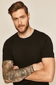 T-shirt męski czarny czarny RS20.TSM090