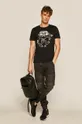 T-shirt męski by Keith Haring czarny czarny