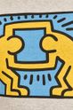 T-shirt męski by Keith Haring szary Męski
