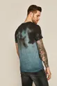 T-shirt męski wzorzysty niebieski 100 % Bawełna