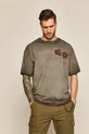 T-shirt męski by Gruby Kruk, Tattoo Konwent szary 100 % Bawełna
