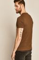 Bawełniany t-shirt męski z nadrukiem brązowy 100 % Bawełna