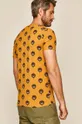 T-shirt męski wzorzysty żółty 100 % Bawełna