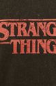 T-shirt męski z nadrukiem Stranger Things czarny Męski