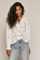 Bluzka damska z recyklingowanego poliestru biała biały RS21.BDD701