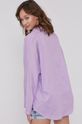 Bawełniana bluzka damska z kołnierzykiem fioletowa 100 % Bawełna