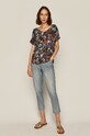 Bluzka damska w kwiaty RS21.BKD030 multicolor RS21
