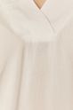 Bluzka damska ze spiczastym dekoltem  biała Damski