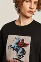 Bawełniana bluza męska Banksy’s Graffiti czarna czarny