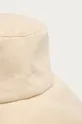 Lniany kapelusz damski z wiązaniem beżowy Damski