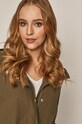 Parka damska zielona zielony RS21.KUD504