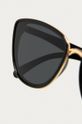 czarny Okulary przeciwsłoneczne damskie typu kocie oczy z polaryzacją czarne