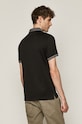 Odzież Polo męskie merceryzowane czarne RS21.POM402 czarny