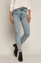 niebieski Jeansy damskie skinny niebieskie Damski