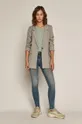 Jeansy damskie skinny ECO WASH niebieskie niebieski