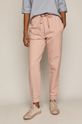 pastelowy różowy Spodnie damskie dresowe z bawełny organicznej różowe Damski