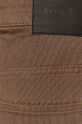 kawowy Spodnie męskie w drobny wzór brązowe