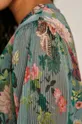 Sukienka damska z plisowanej tkaniny w kwiaty Damski