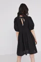 Ażurowa sukienka damska z fantazyjnym tyłem czarna Podszewka: 100 % Bawełna, Materiał zasadniczy: 100 % Bawełna