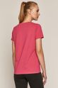 T-shirt damski z bawełny organicznej różowy <p>96 % Bawełna organiczna, 4 % Elastan</p>