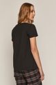T-shirt damski z bawełny organicznej czarny <p>96 % Bawełna organiczna, 4 % Elastan</p>