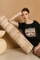 czarny T-shirt damski z kolekcji EVIVA L’ARTE z bawełny organicznej czarny Damski