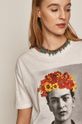 T-shirt damski Frida Kahlo biały Damski