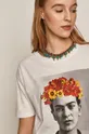 T-shirt damski Frida Kahlo biały Damski