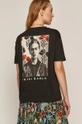 T-shirt damski Frida Kahlo czarny 100 % Bawełna